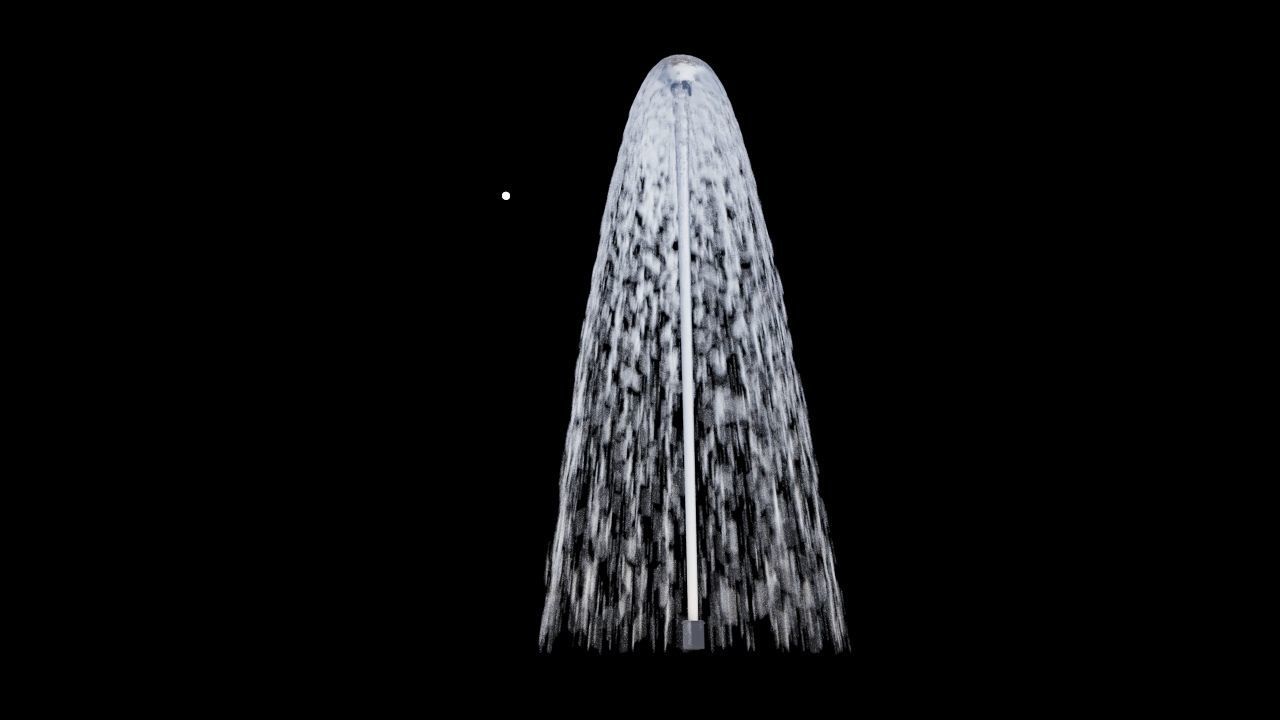 Realistic Water Fountain Loop Animation 11 3D model_10