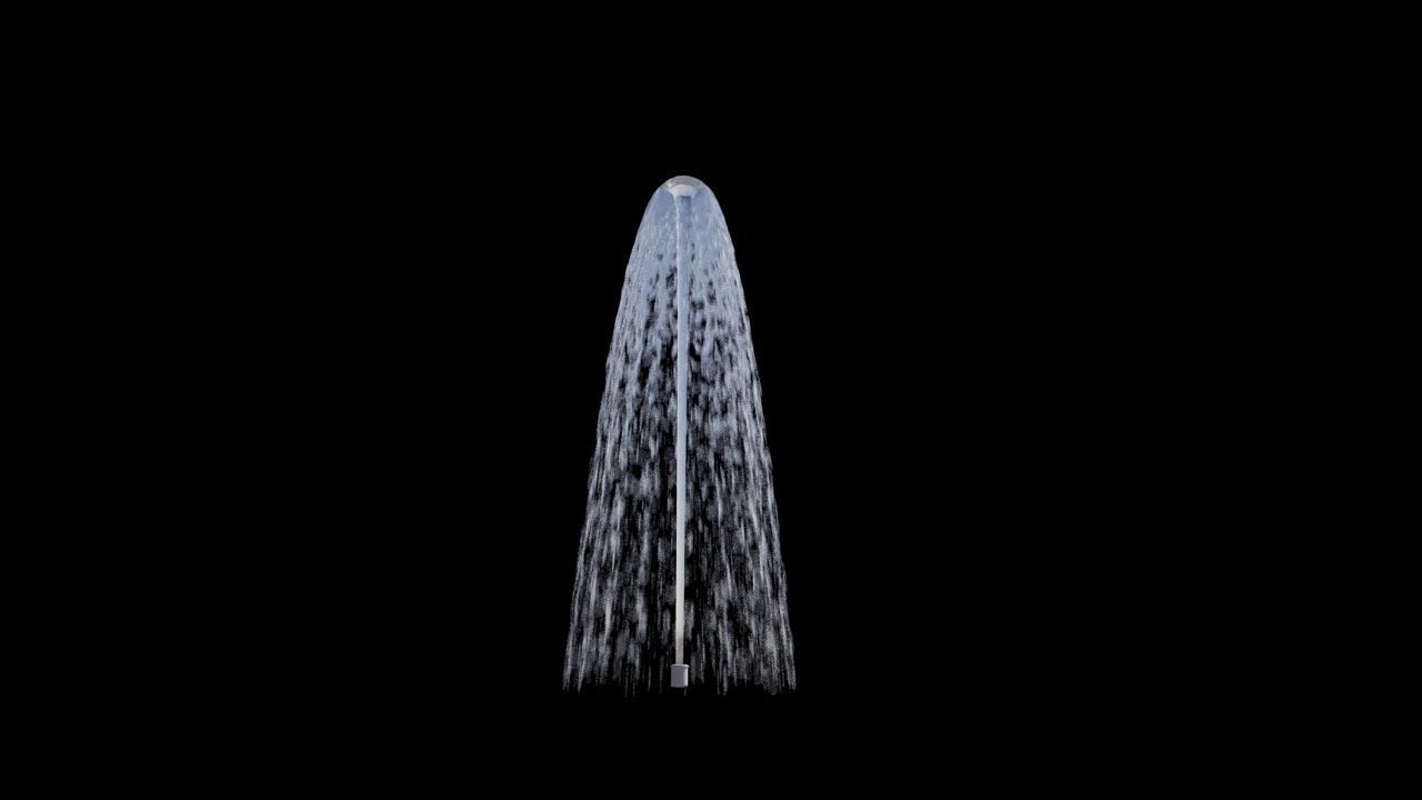 Realistic Water Fountain Loop Animation 11 3D model_8