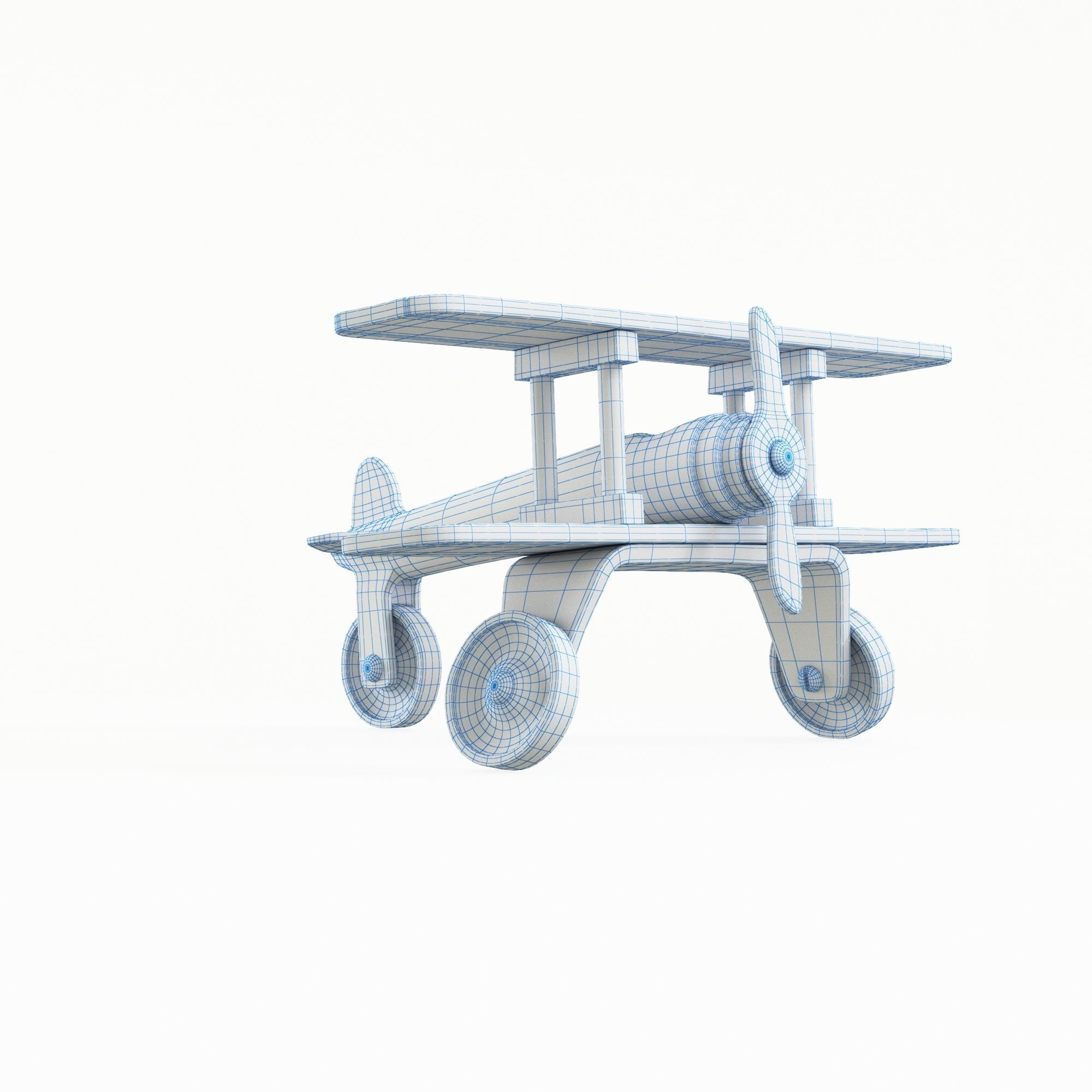 Antique Aeroplane 3D model_4