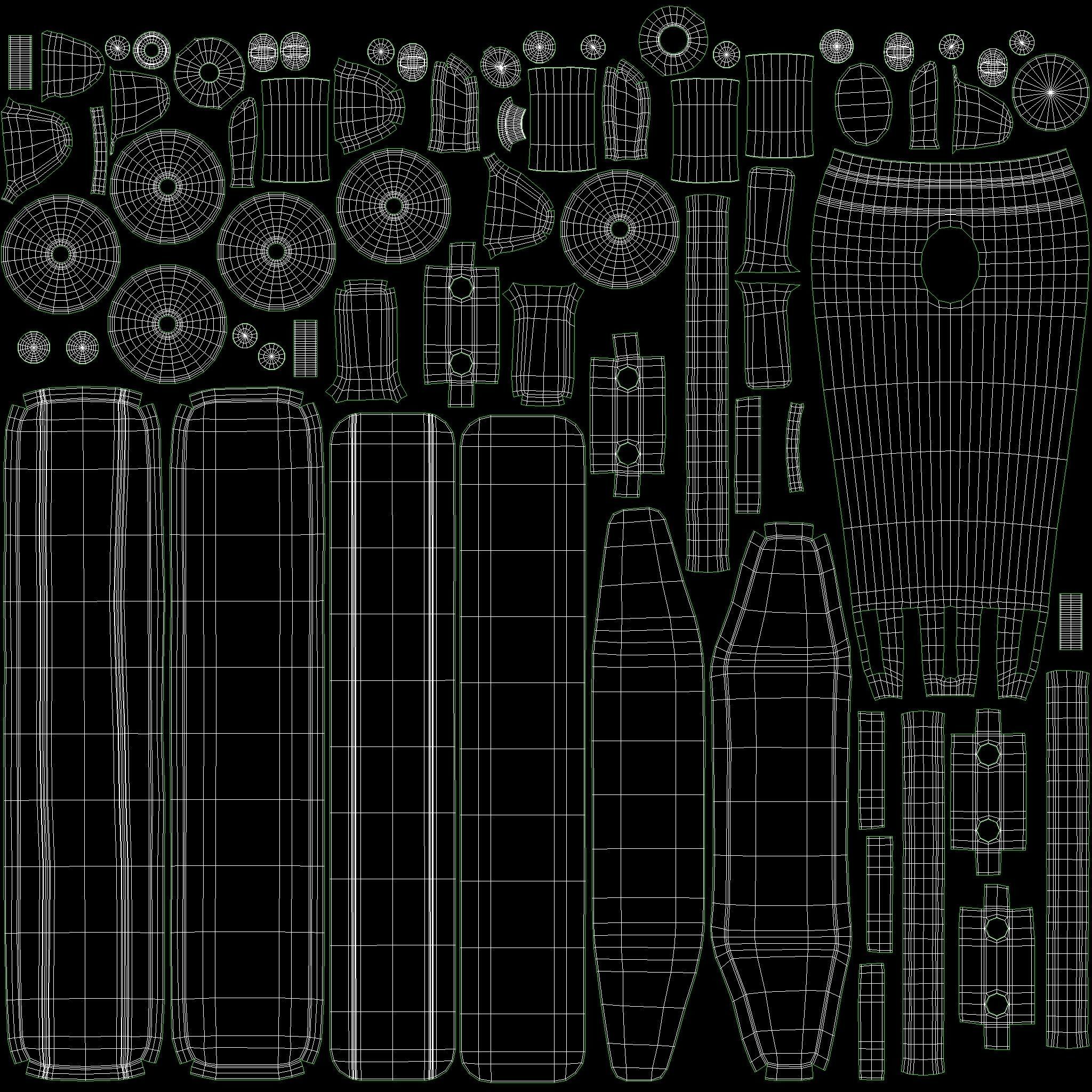 Antique Aeroplane 3D model_5