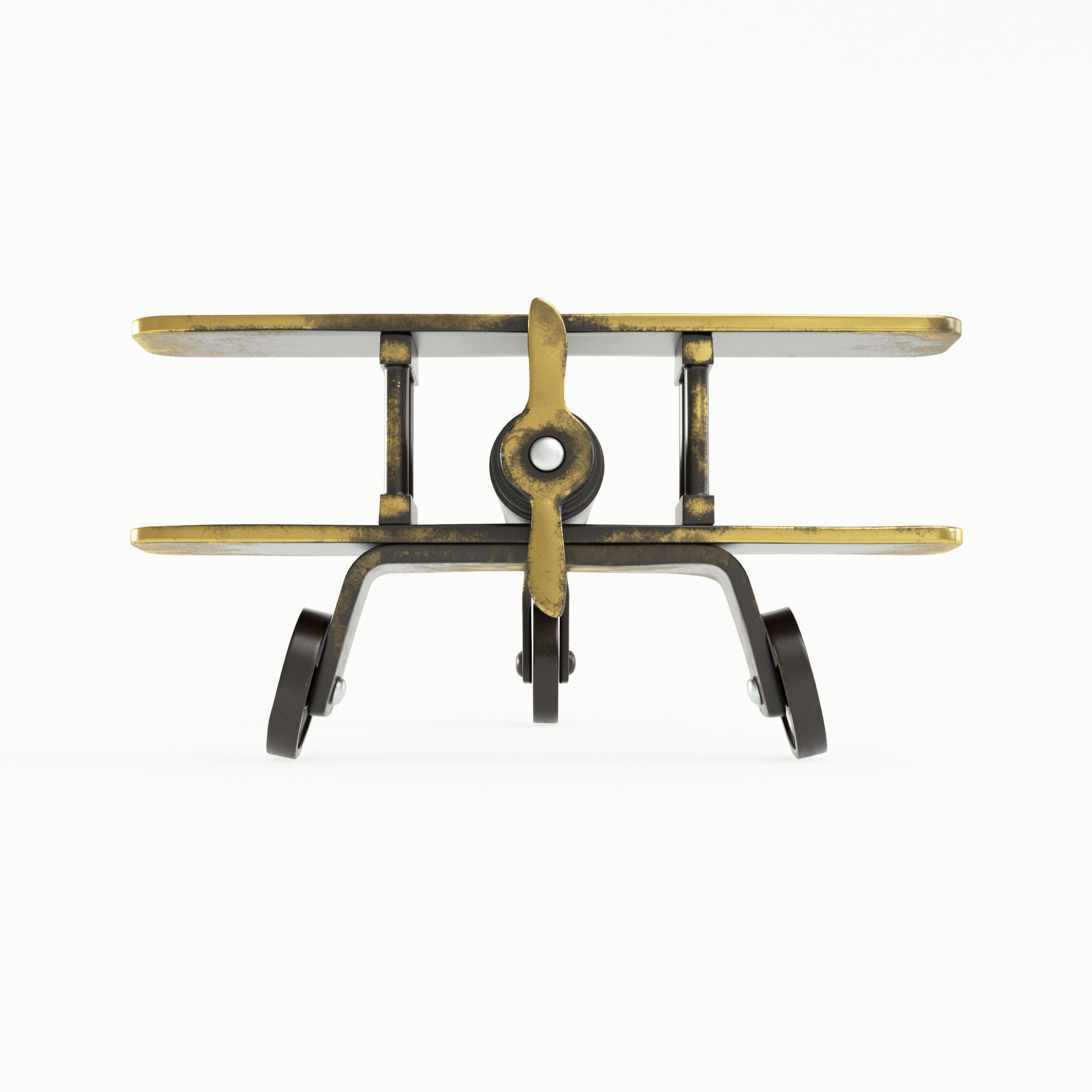 Antique Aeroplane 3D model_1