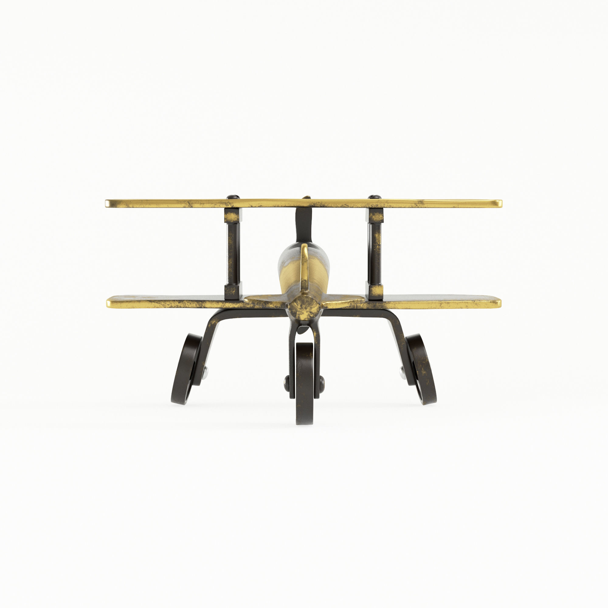 Antique Aeroplane 3D model_3