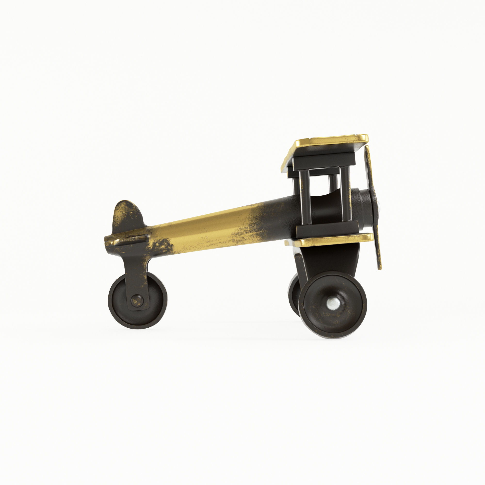 Antique Aeroplane 3D model_2