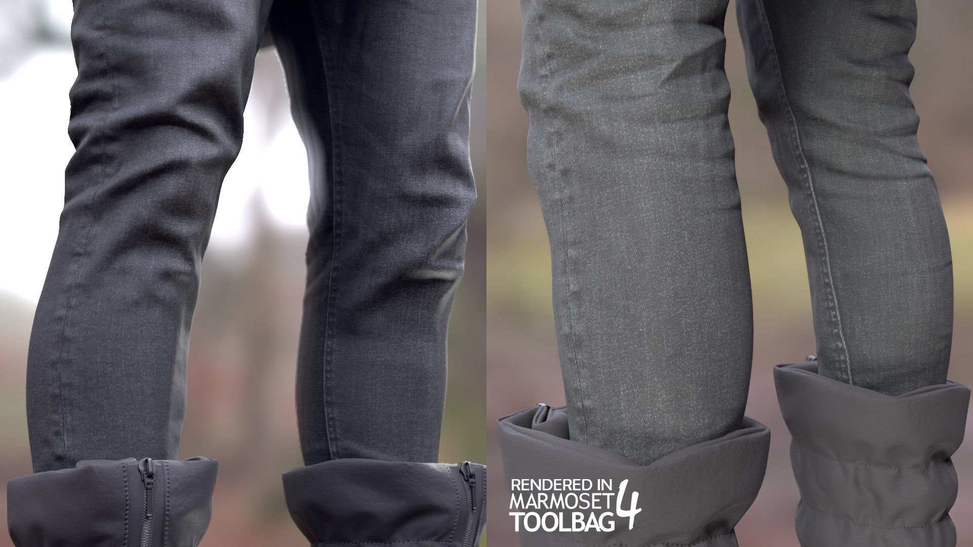 Man Winter Outfit 2 - Modular - Rigged - Animated Low-poly 3D model_14