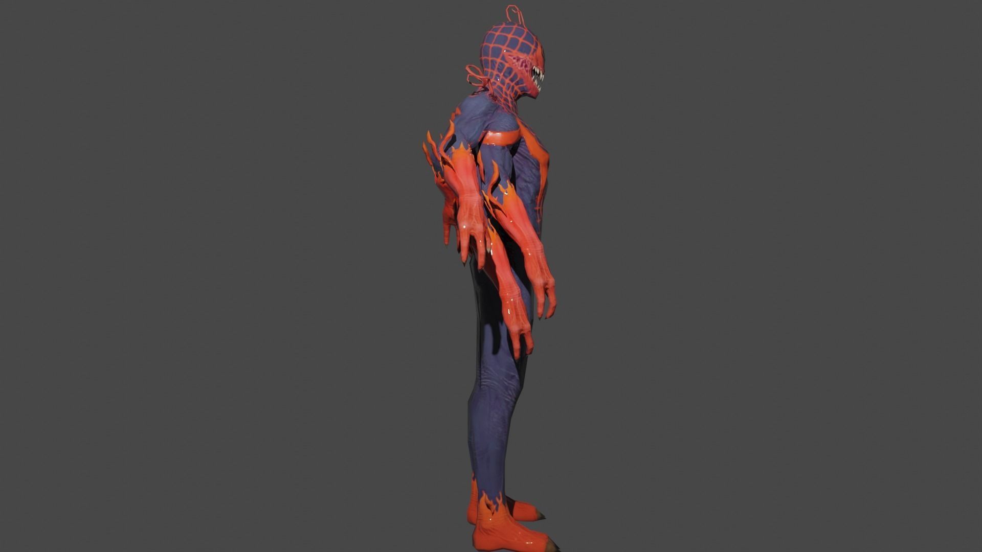 Absolute Carnage Low-poly 3D model_2