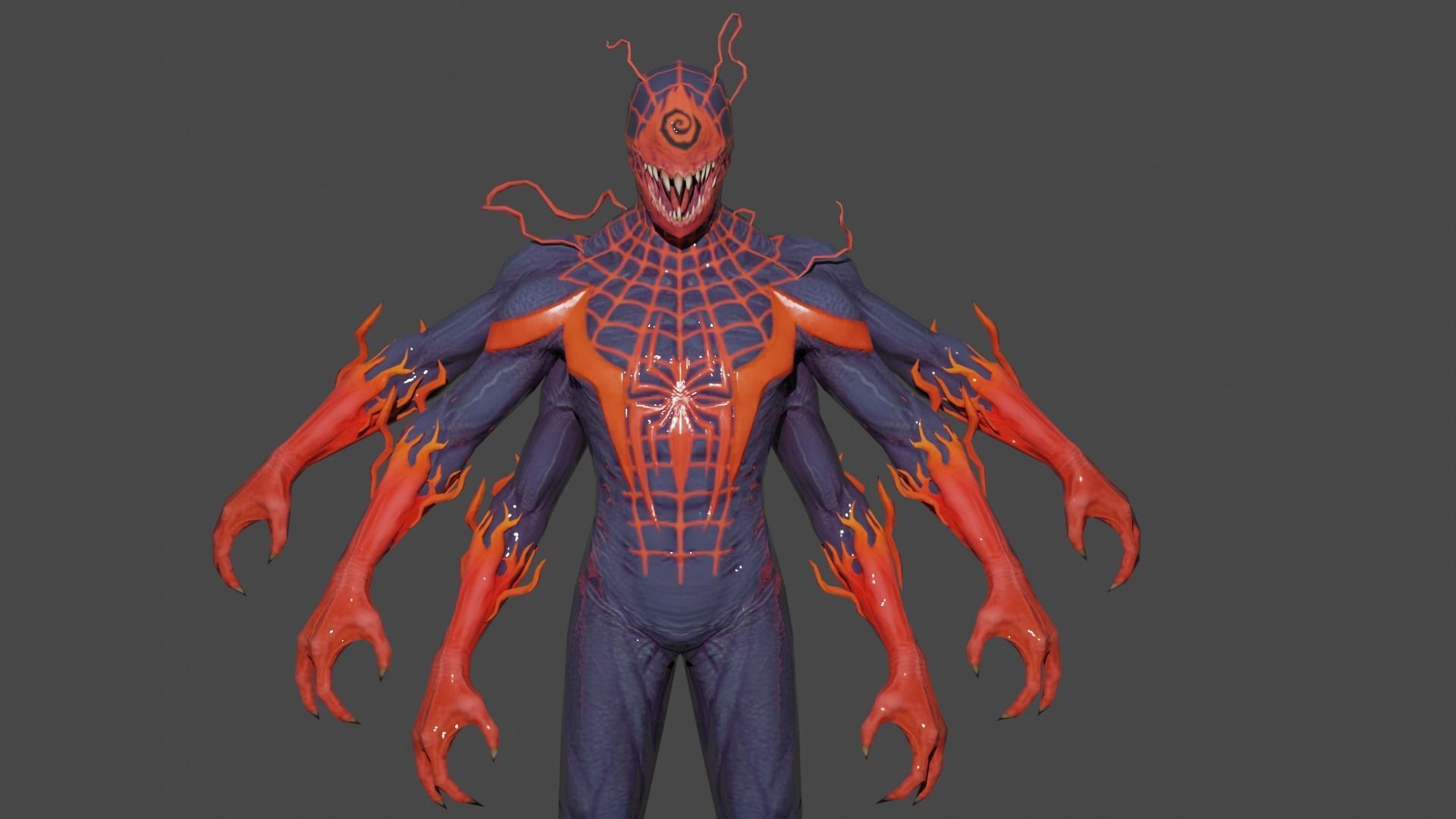 Absolute Carnage Low-poly 3D model_1