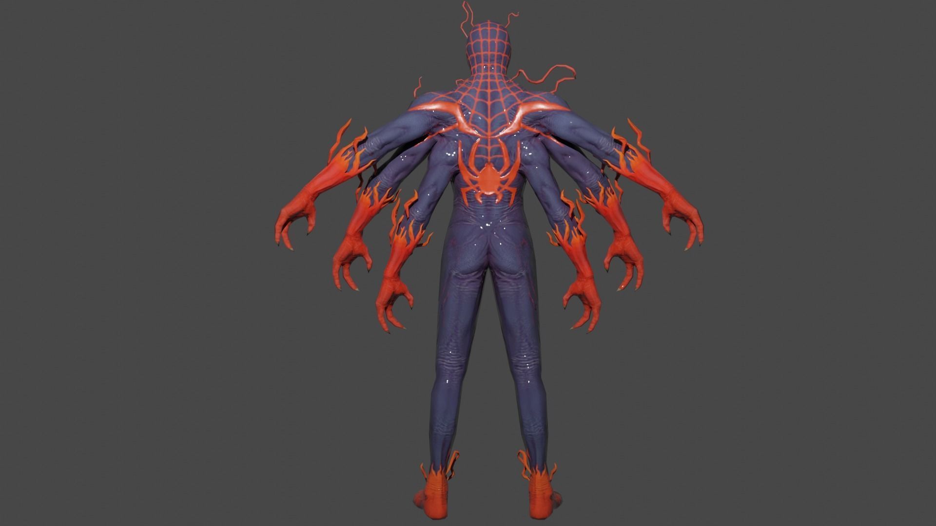 Absolute Carnage Low-poly 3D model_4