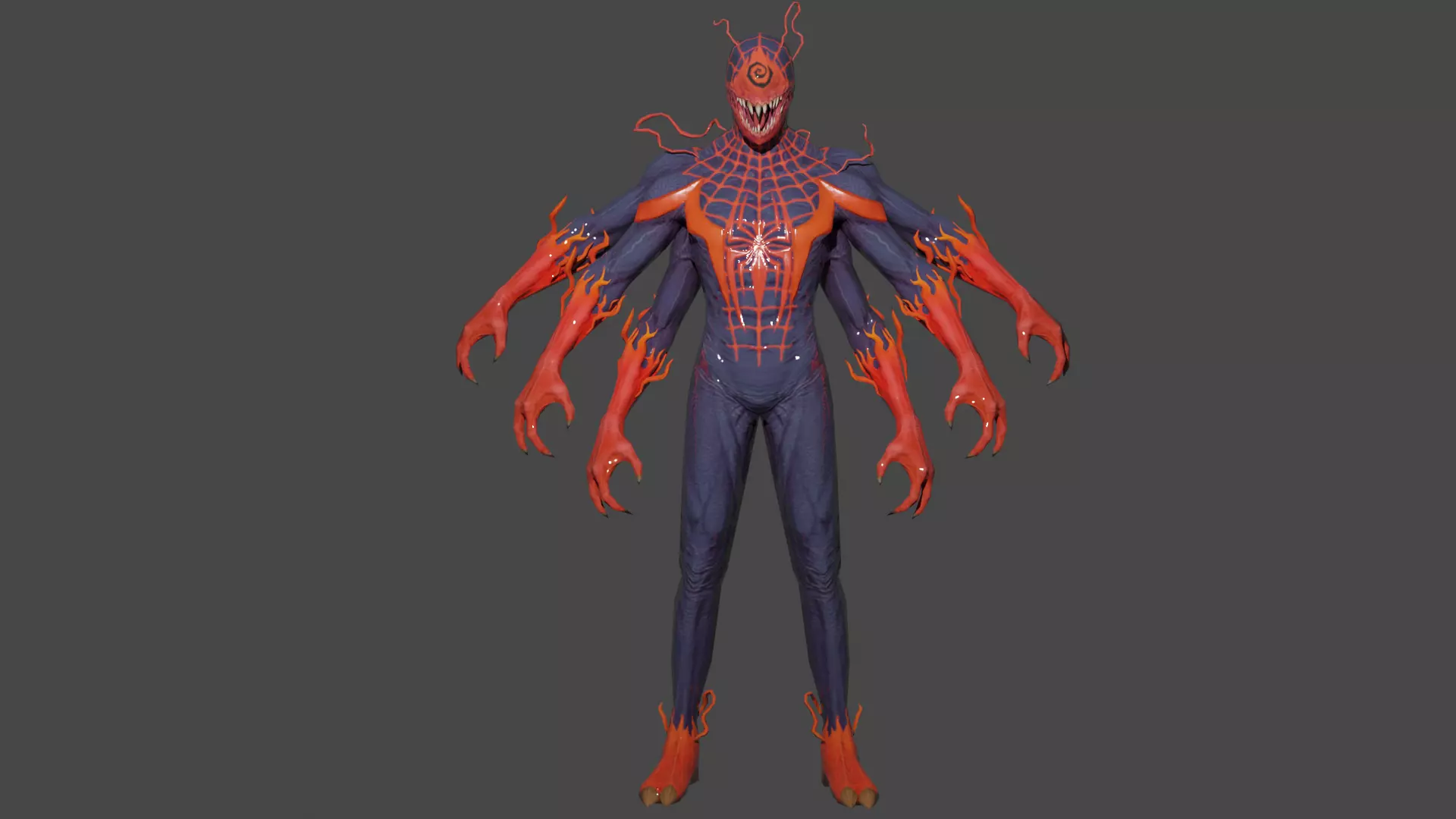 Absolute Carnage Low-poly 3D model_0