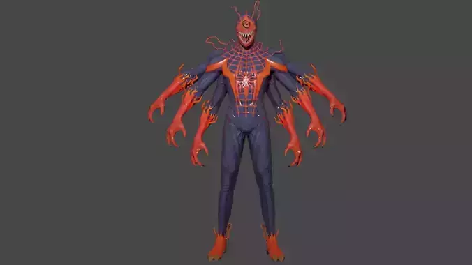 Absolute Carnage Low-poly 3D model