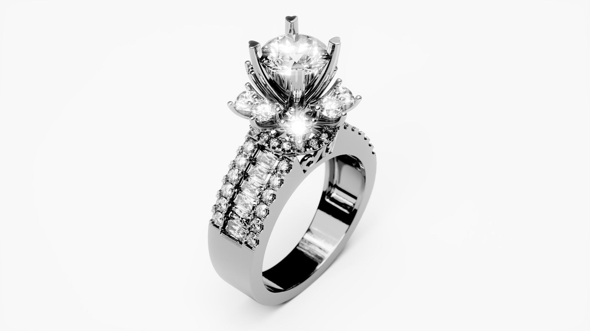 Engagement Ring 15 3D print model_1