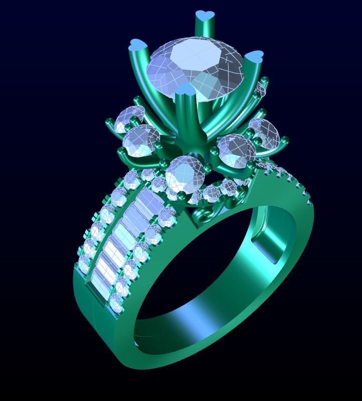 Engagement Ring 15 3D print model_7