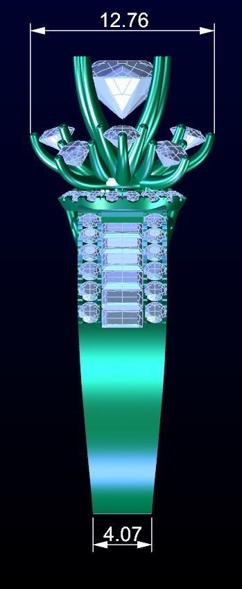 Engagement Ring 15 3D print model_5