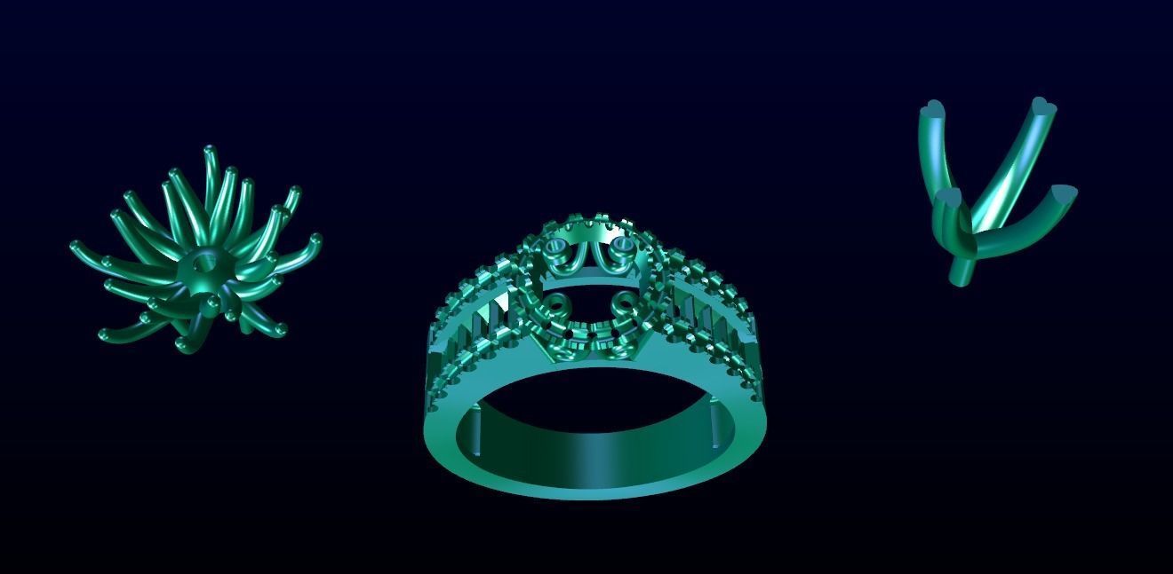 Engagement Ring 15 3D print model_8