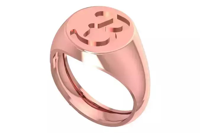 B Alphabet Mens Signet Ring 3dm STL OBJ FBX Render Details 3D print model B Alphabet Mens Signet Ring 3dm STL OBJ FBX Render Details 3D print model