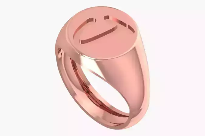 J Alphabet Mens Signet Ring 3dm STL OBJ FBX Render Details 3D print model J Alphabet Mens Signet Ring 3dm STL OBJ FBX Render Details 3D print model