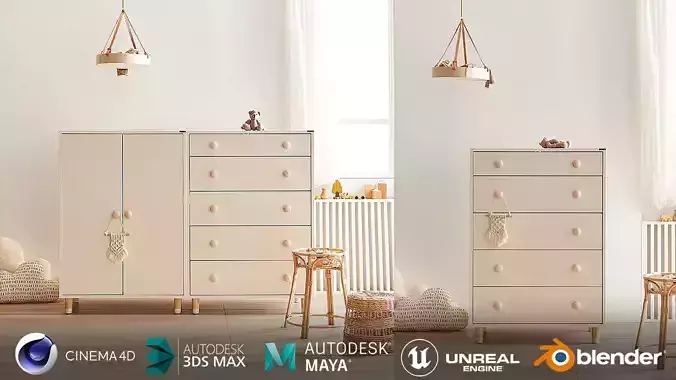 Baby Wardrobe 1600 Baby Wardrobe Set