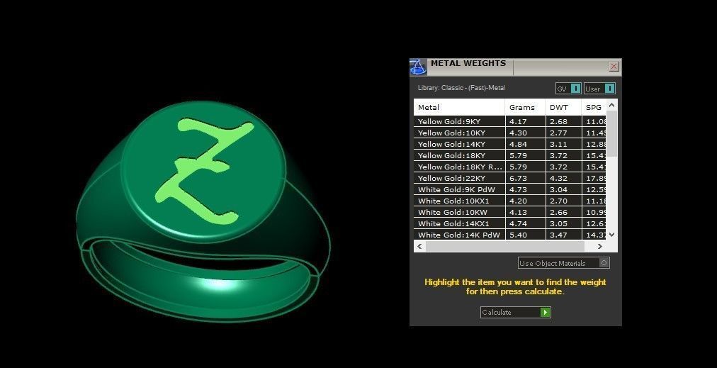 Z Alphabet Mens Signet Ring 3dm STL OBJ FBX Render Details 3D print model_3