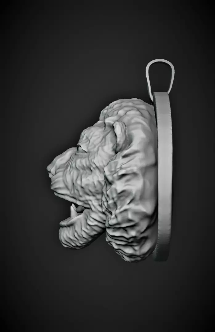 Lion Pendant Free 3D model