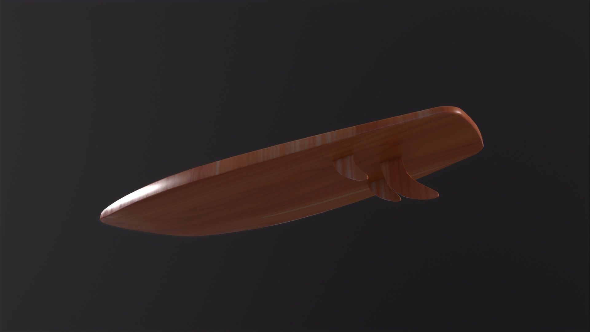 Surfboard 3D Model Low-poly 3D model_4