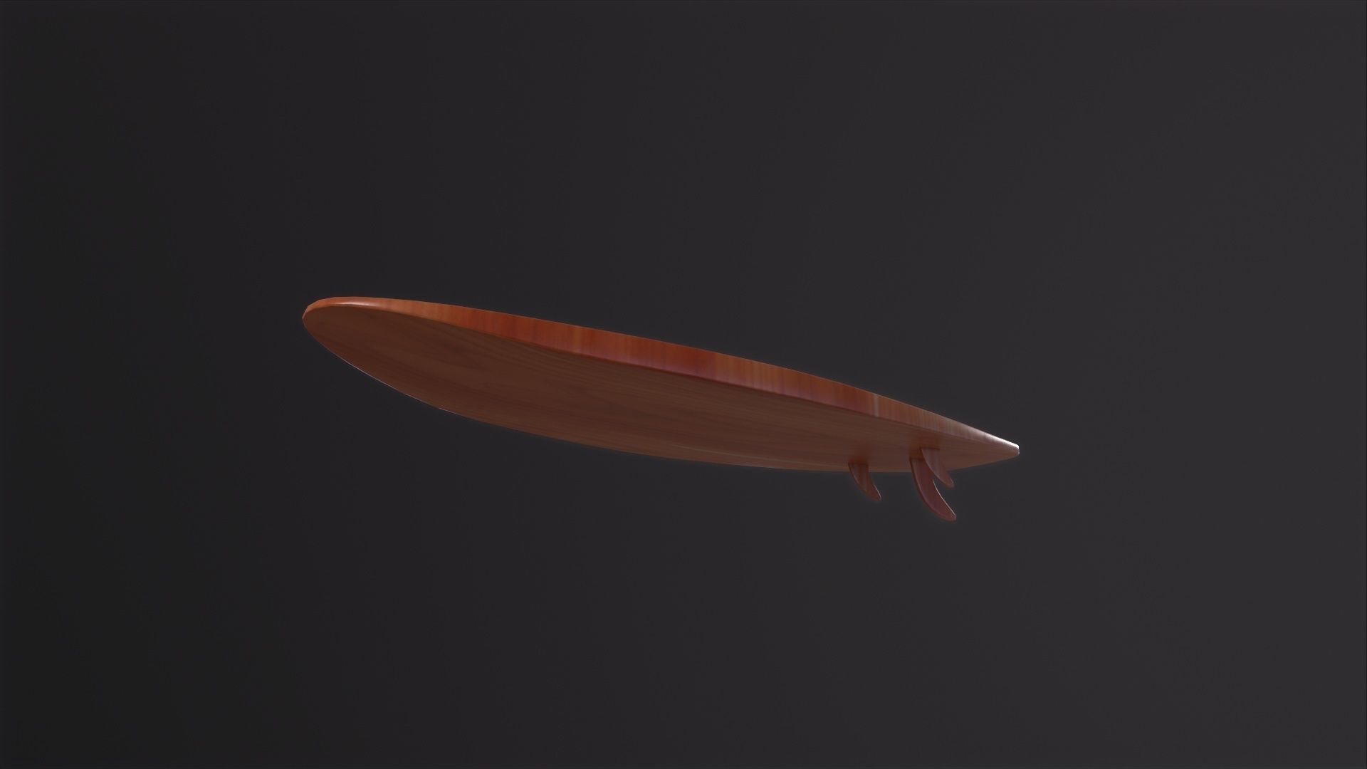 Surfboard 3D Model Low-poly 3D model_3