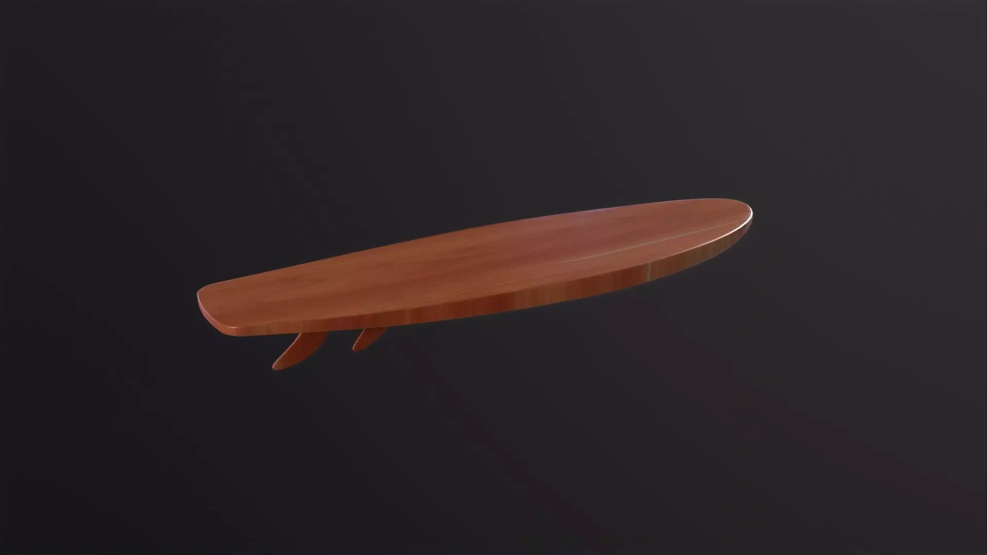 Surfboard 3D Model Low-poly 3D model_0