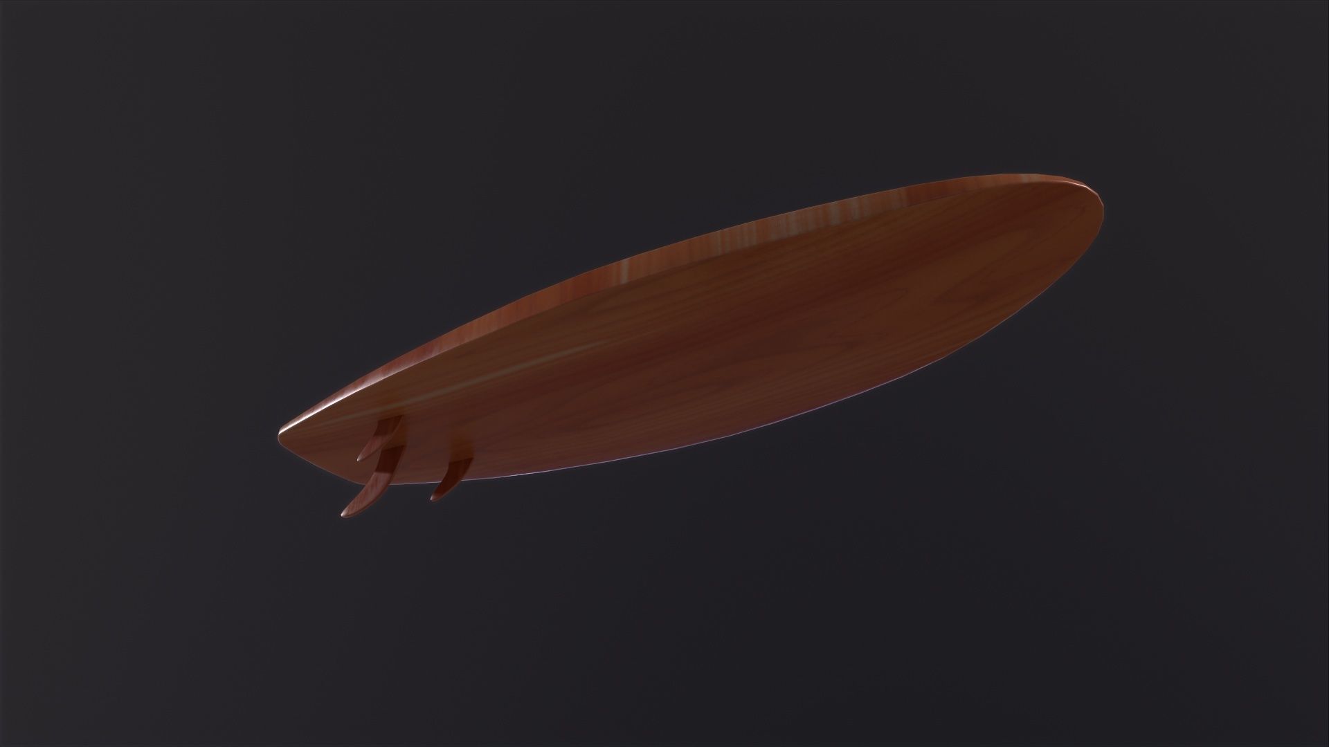 Surfboard 3D Model Low-poly 3D model_2