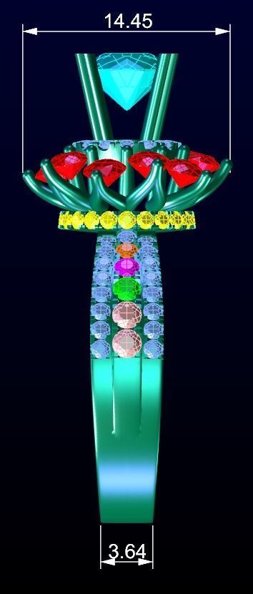 Engagement Ring 17 3D print model_5