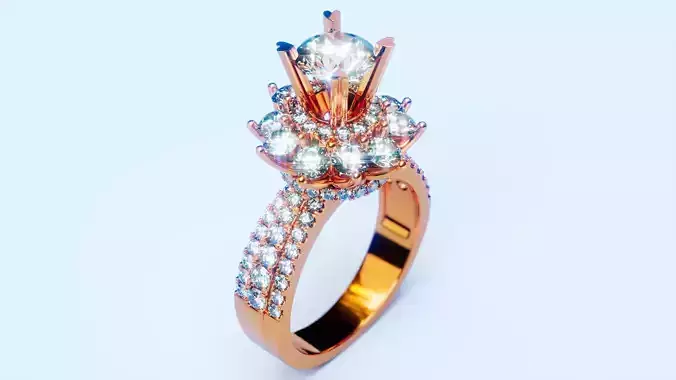Engagement Ring 17 3D print model