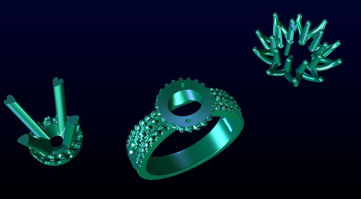 Engagement Ring 17 3D print model_4