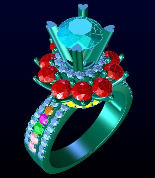 Engagement Ring 17 3D print model_7