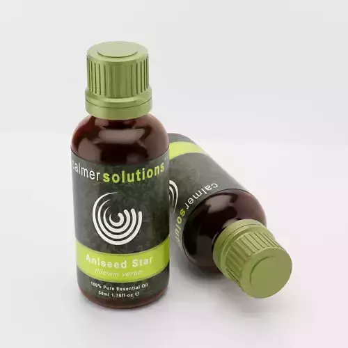 Essential Oil with Label Design 3D Modelling