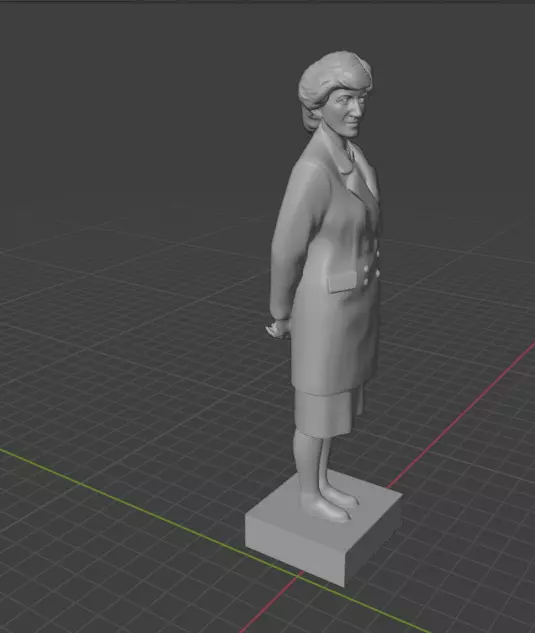 Princess Diana 3D print model_5