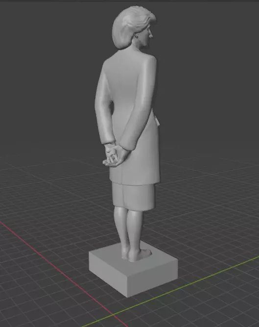 Princess Diana 3D print model_7
