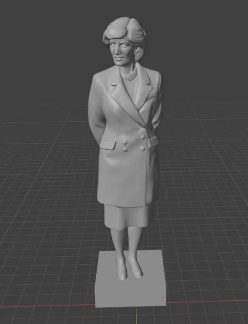 Princess Diana 3D print model_12