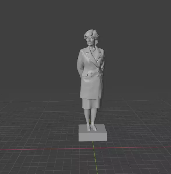 Princess Diana 3D print model_1