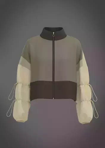 High quality Ribbed women jacket 3d model File Formats 3D model