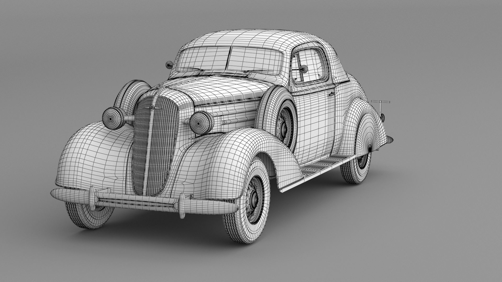 1936 Chevrolet Master De Luxe sport Coupe 3D model_6