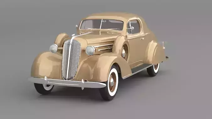 1936 Chevrolet Master De Luxe sport Coupe 3D model