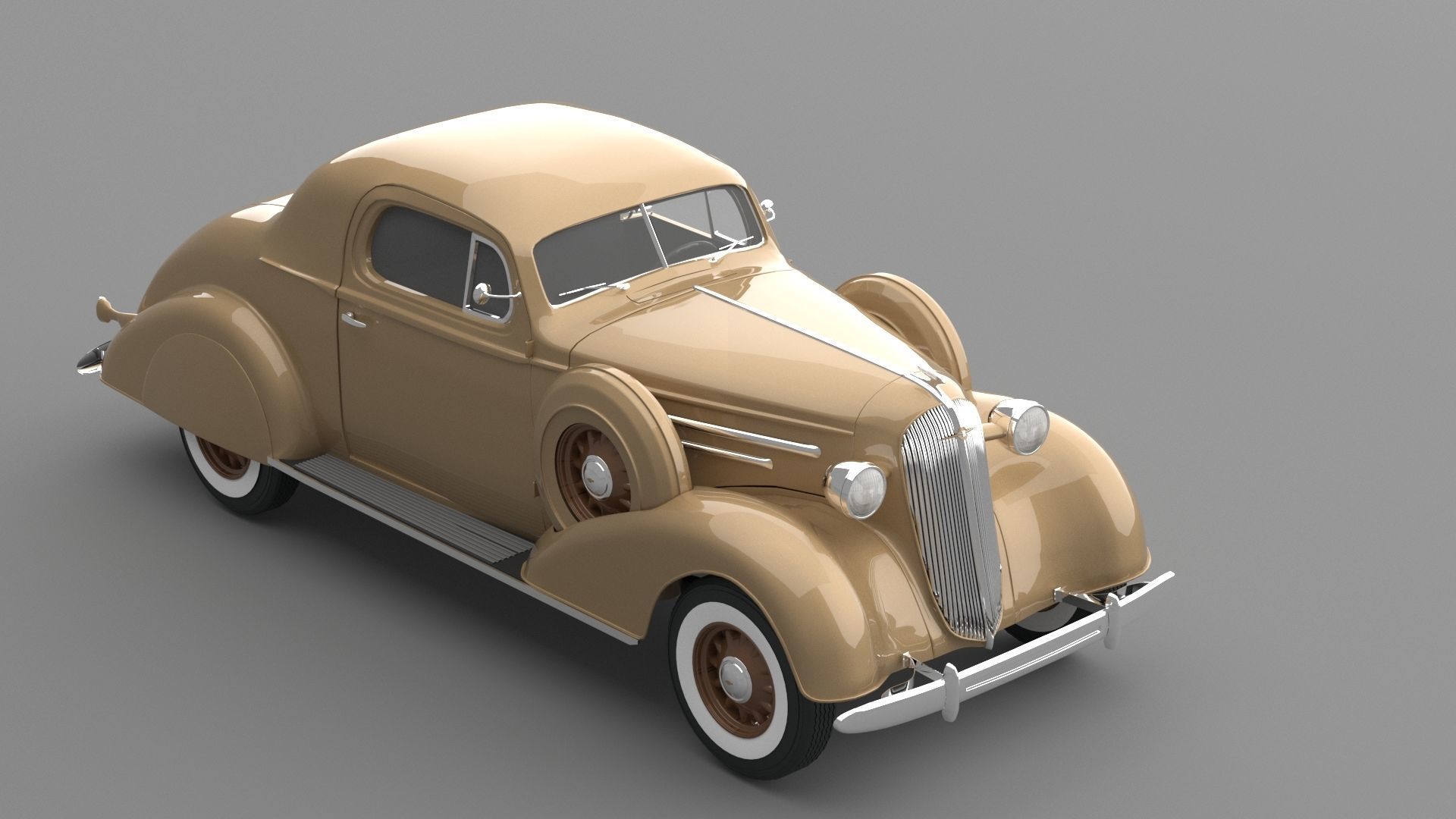 1936 Chevrolet Master De Luxe sport Coupe 3D model_5