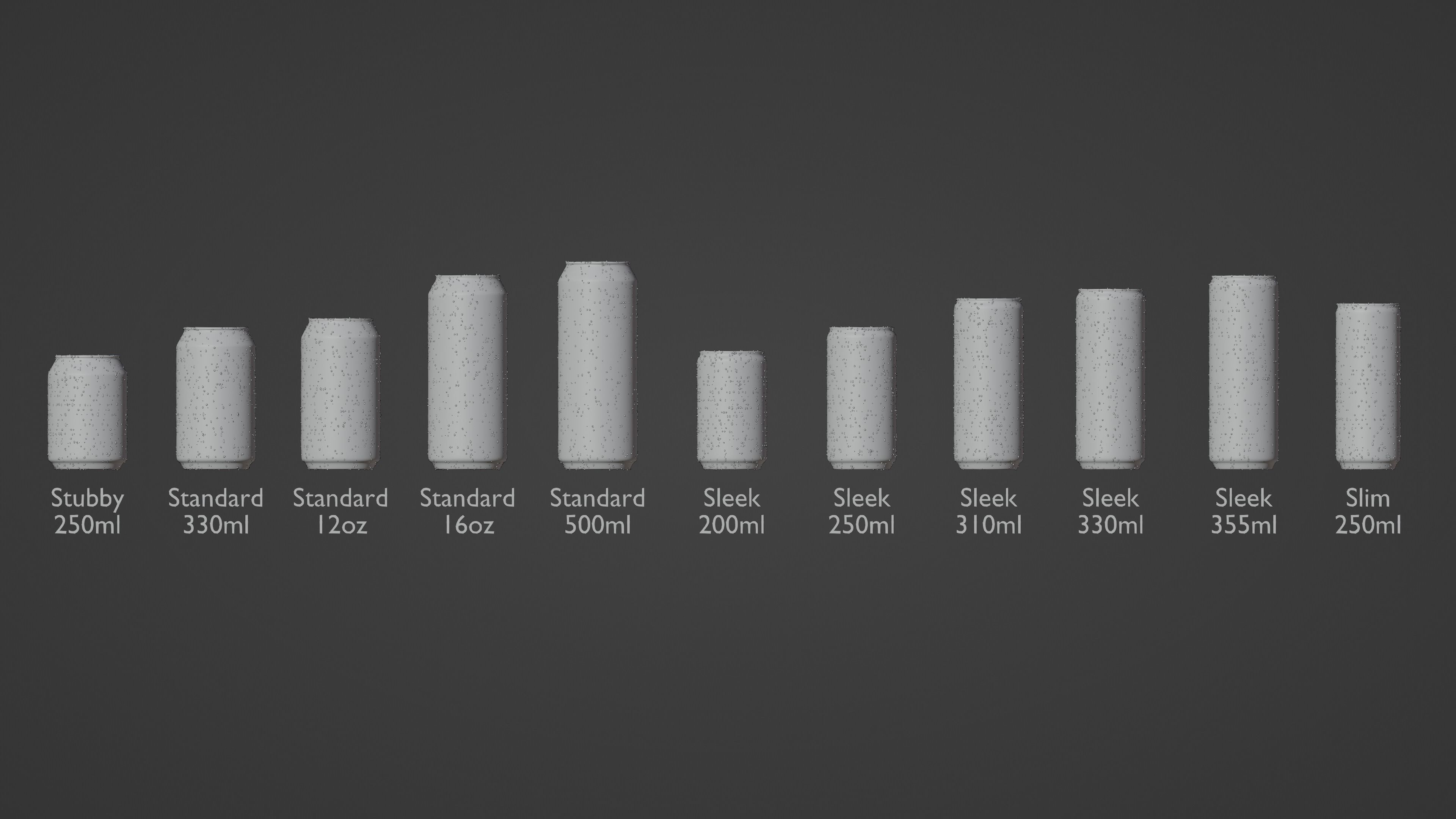 Beverage soda cans Value Pack - RIGGED Low-poly 3D model_4