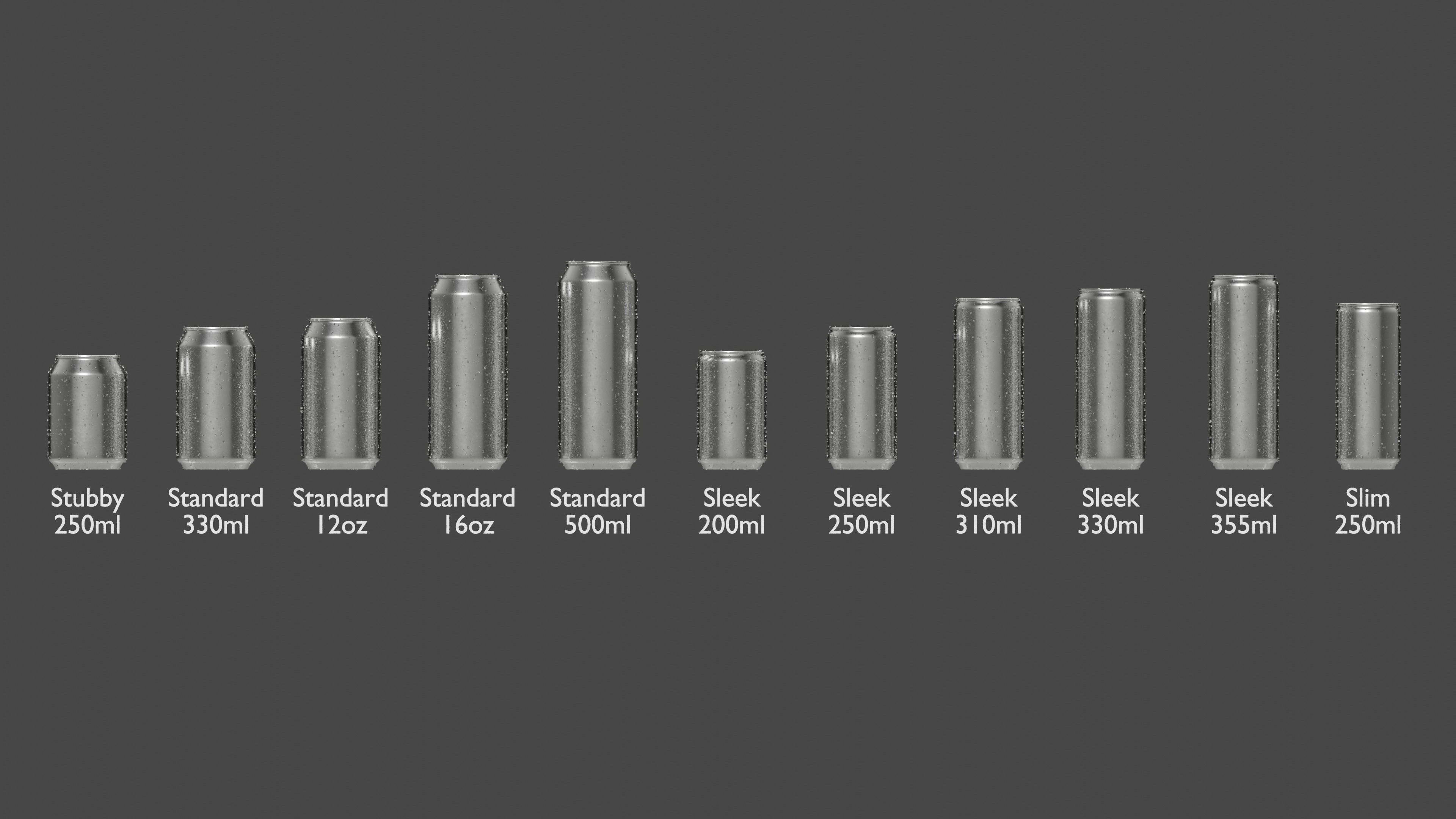 Beverage soda cans Value Pack - RIGGED Low-poly 3D model_1