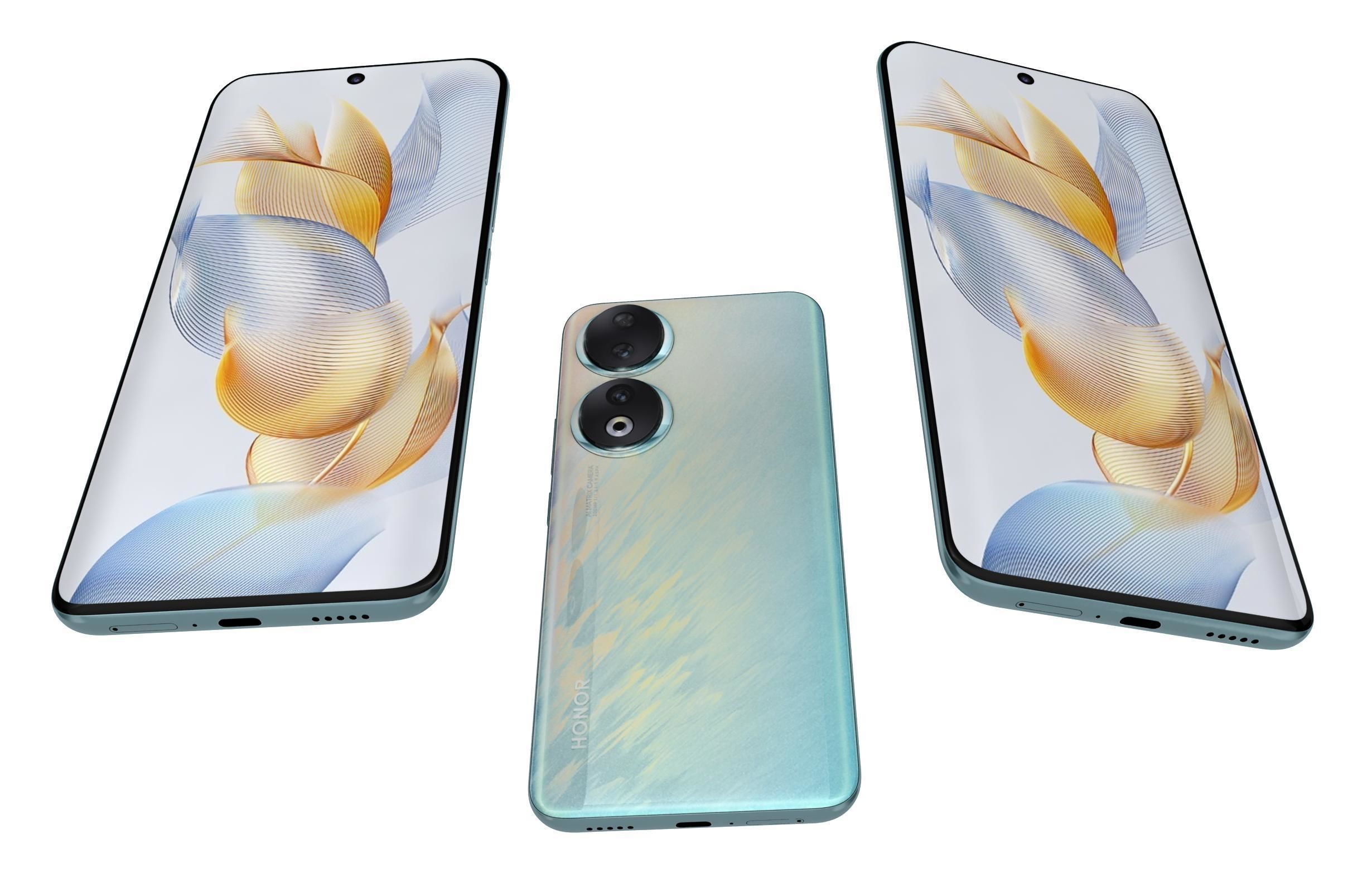 Honor 90 or 90 Pro and 90 Lite Low-poly 3D model_27
