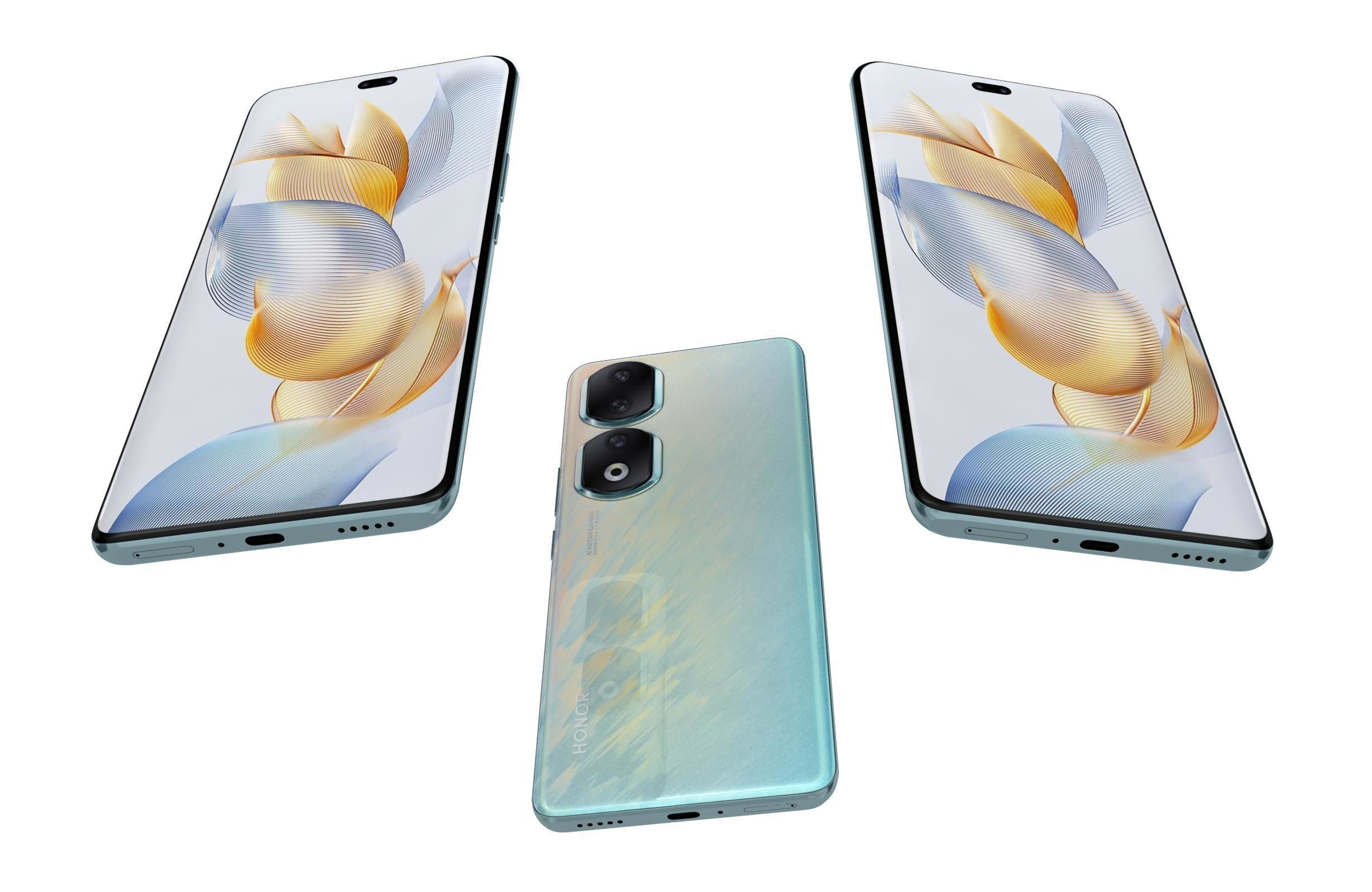 Honor 90 or 90 Pro and 90 Lite Low-poly 3D model_73