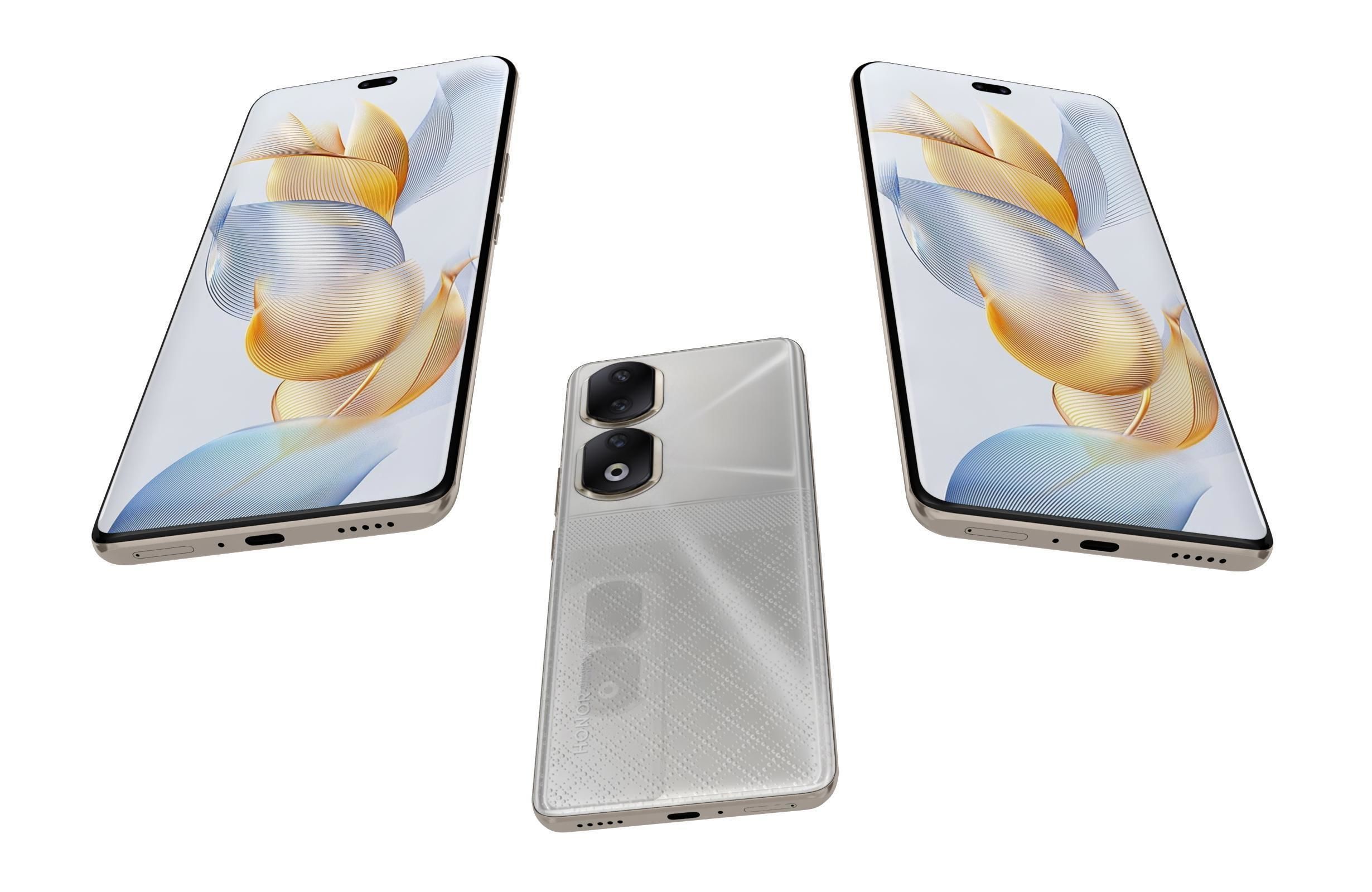 Honor 90 or 90 Pro and 90 Lite Low-poly 3D model_97