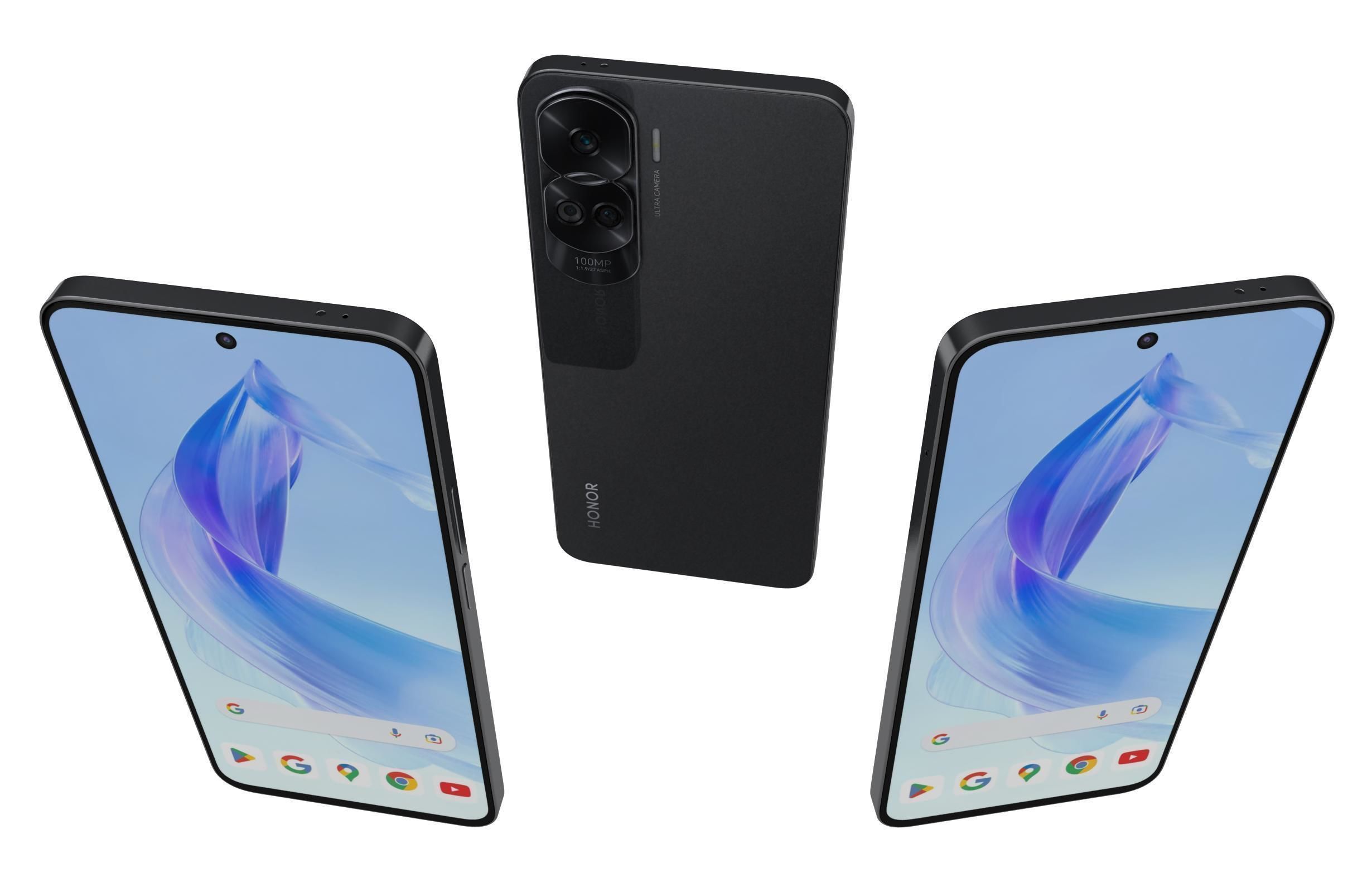 Honor 90 or 90 Pro and 90 Lite Low-poly 3D model_114