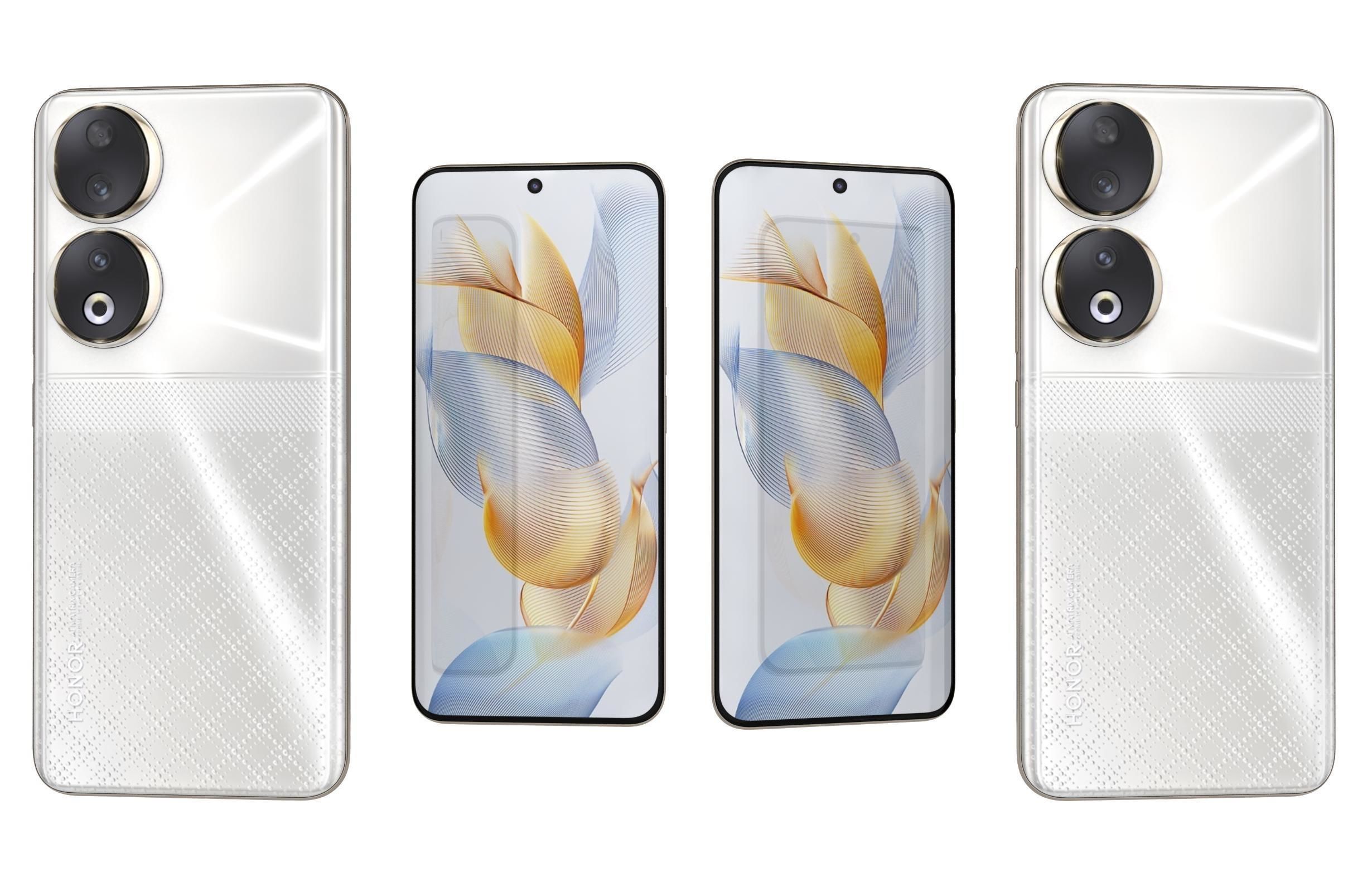 Honor 90 or 90 Pro and 90 Lite Low-poly 3D model_16