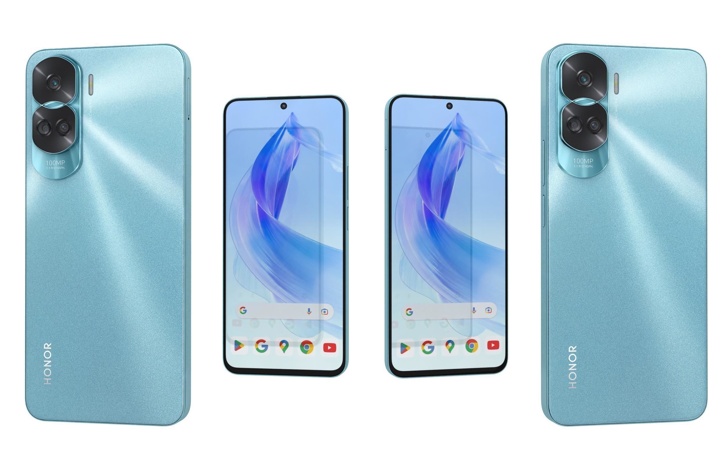 Honor 90 or 90 Pro and 90 Lite Low-poly 3D model_140