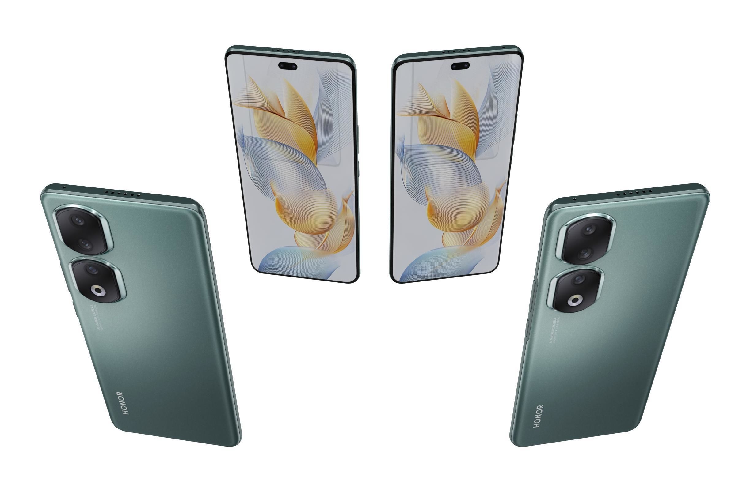 Honor 90 or 90 Pro and 90 Lite Low-poly 3D model_87