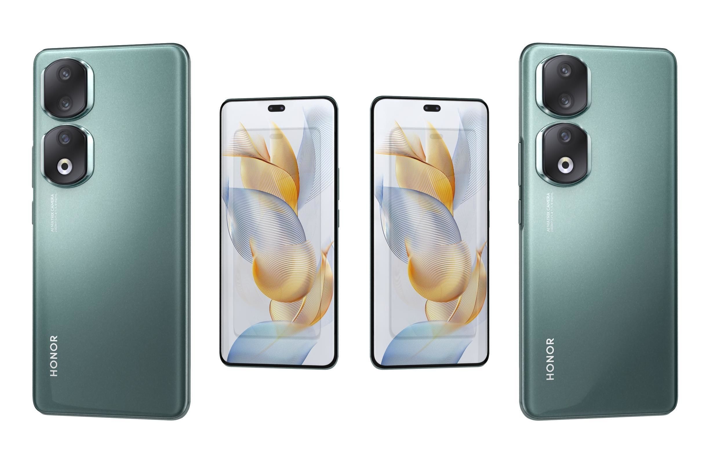 Honor 90 or 90 Pro and 90 Lite Low-poly 3D model_86