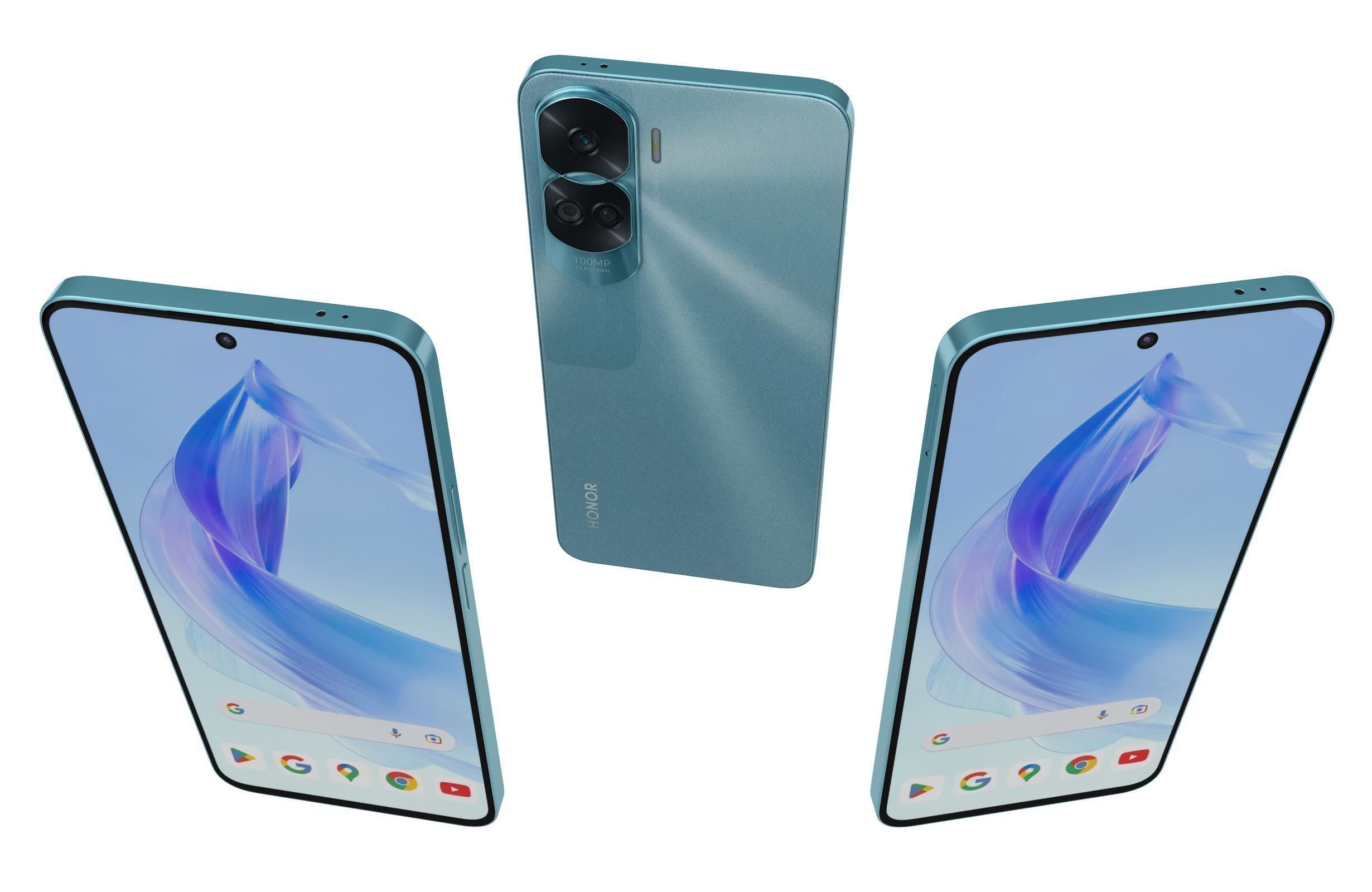 Honor 90 or 90 Pro and 90 Lite Low-poly 3D model_138
